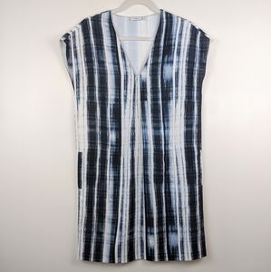 VINCE V-neck Cap Sleeve Shift Dress